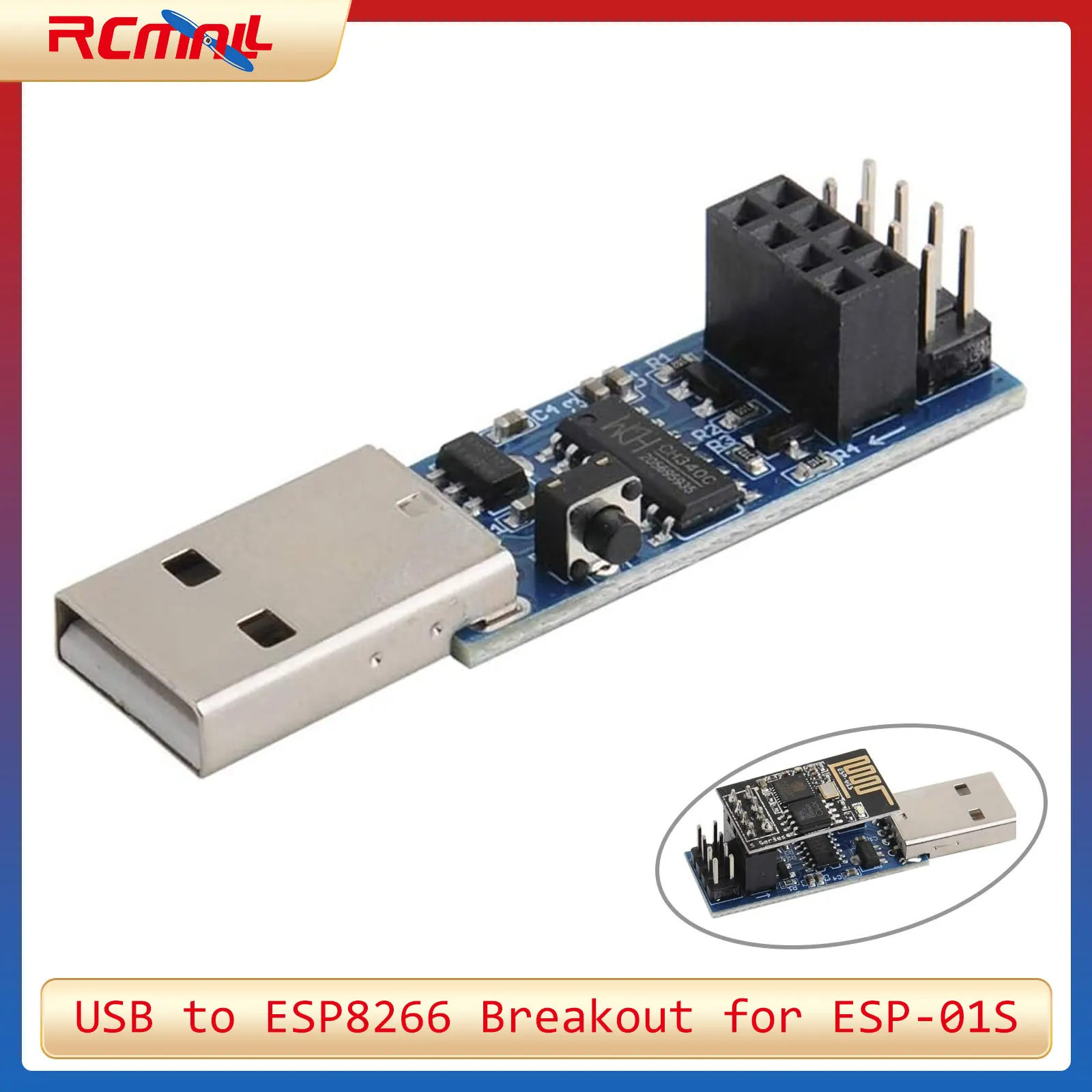 Esp8266 - USB to ESP8266 ブレークアウト CH340C ESP-01