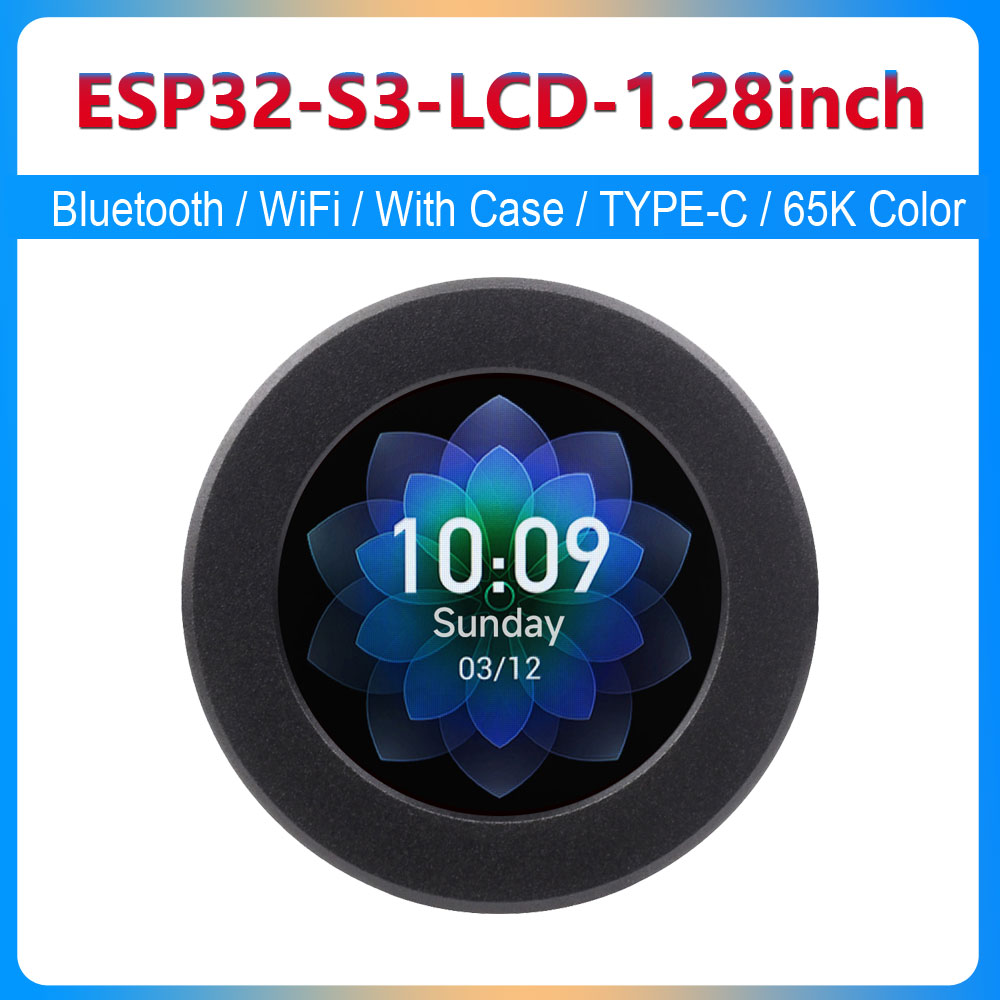 Esp32 S3 - Waveshare ESP32-S3 1.28インチ円形LCD開発ボード 240x240 IPS GC9A01A