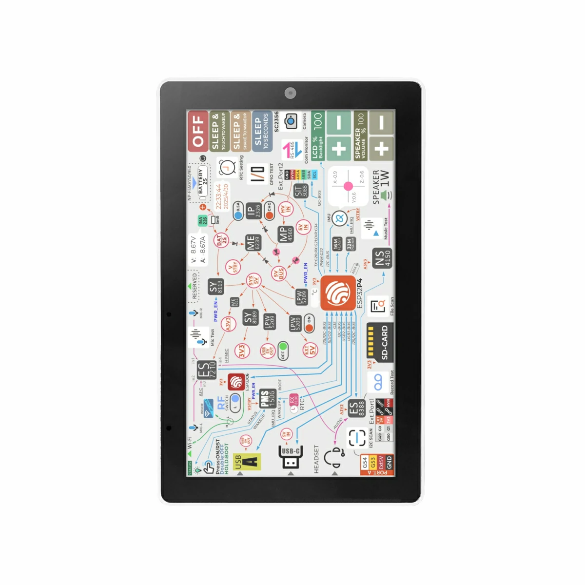 M5Stack TAB5 ポータブルスマートIoT端末 ES - Esp32 P4 のレビューと価格