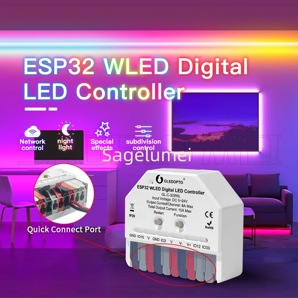 DIY GLEDOPTO ESP32 ミニ WLED LED - Espressif Esp32 のレビューと価格