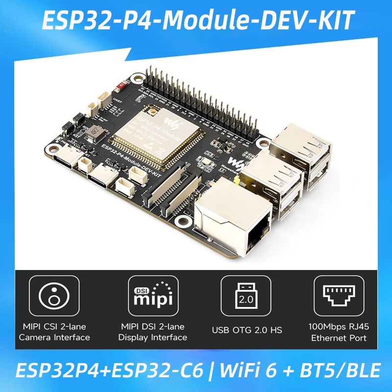 ESP32-P4 + ESP32-C6 開発ボード。Wi-F - Esp32 P4 のレビューと価格