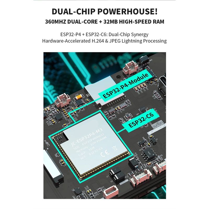 B68C ESP32 P4 開発ボードディスプレイオンボード - Esp32 P4 のレビューと価格