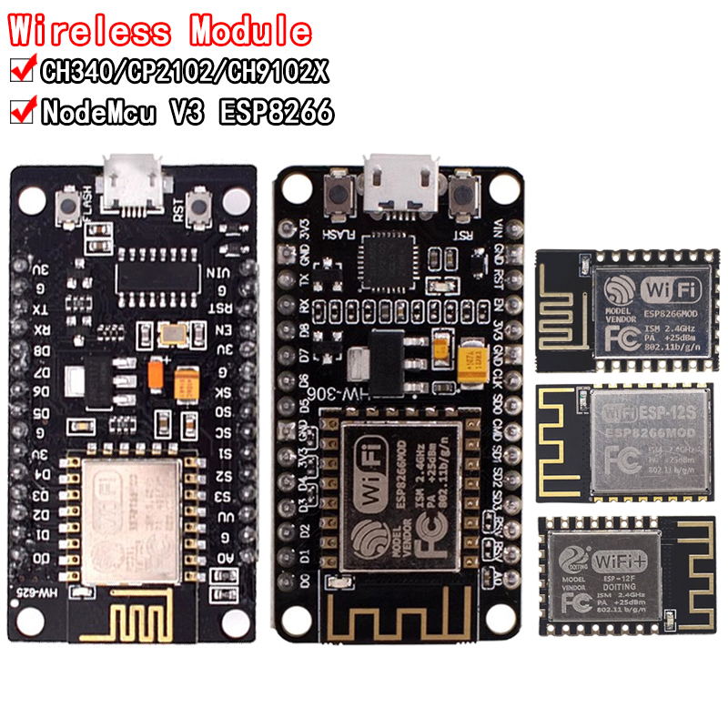 ワイヤレスモジュール CH340/CP2102/CH9102 - Esp8266 Nodemcu のレビューと価格