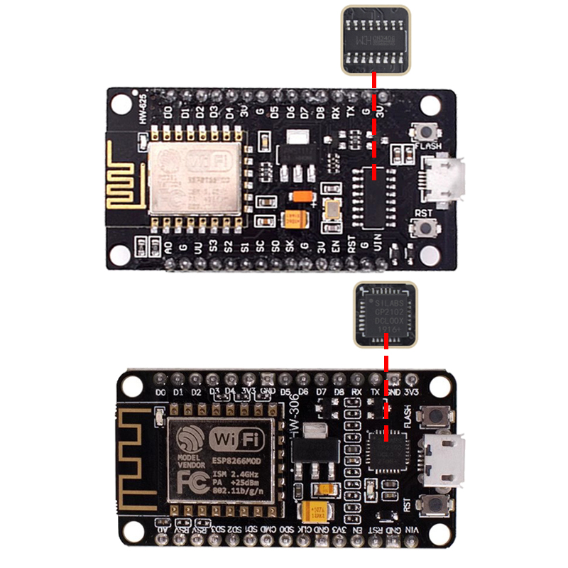 ワイヤレスモジュール CH340/CP2102/CH9102 - Esp8266 Nodemcu のレビューと価格