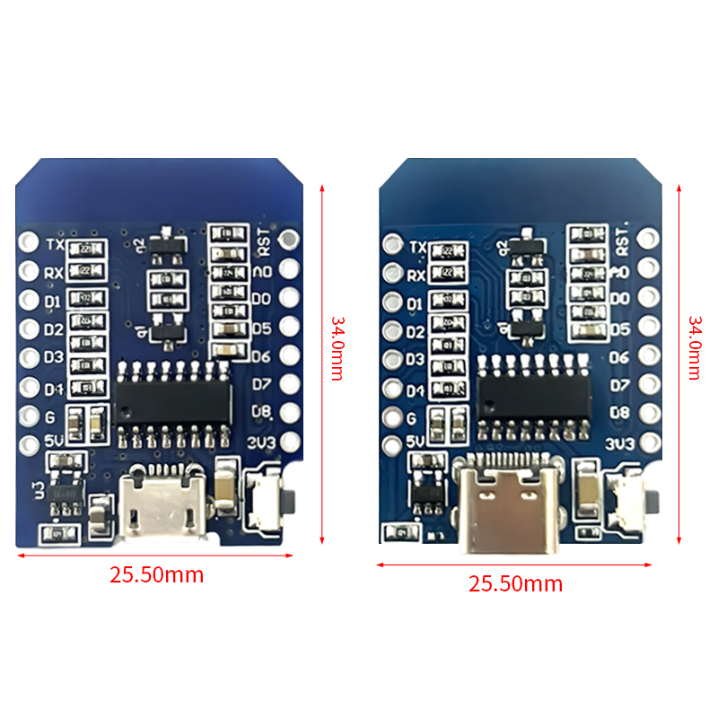 XCW WeMos D1 Mini TYPE-C/Micro - Esp8266 Nodemcu のレビューと価格