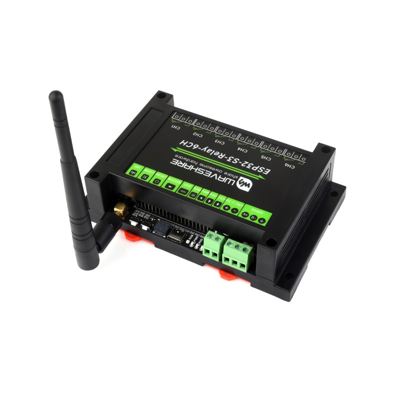 産業用6チャンネルリレーモジュール。ESP32-S3 Wi- - Esp32 S3 のレビューと価格